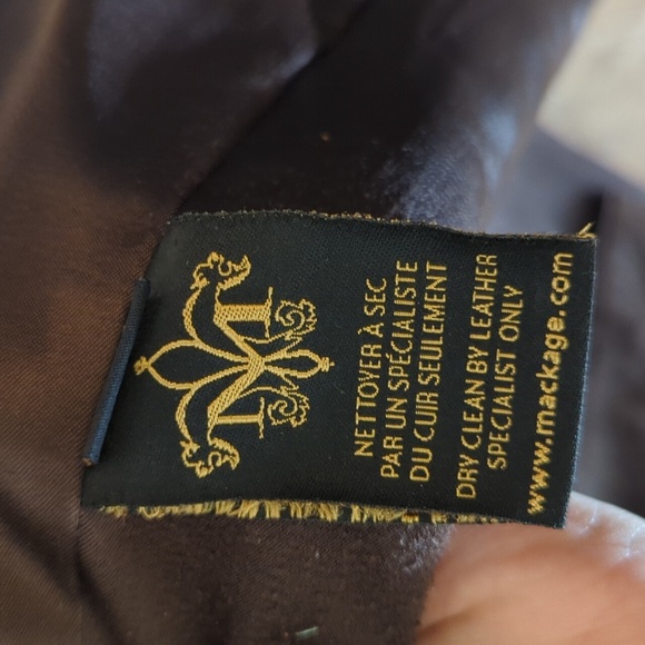 Mackage wool leather trim cozy belt winter trench coat - Picture 9 of 11